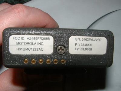 Motorola minitor ii - fire pager and charger
