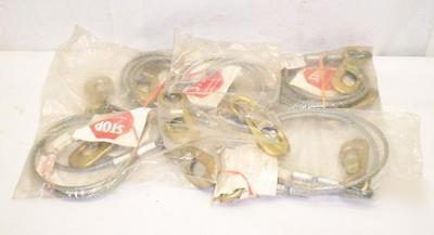 New lot 5 rose mfg safety lanyards wire lanyard 5'