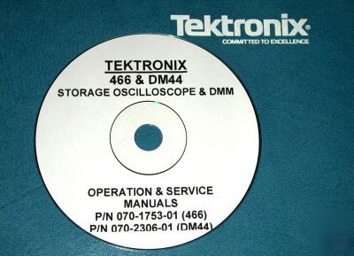 Tektronix 466 & DM44 service manuals ( 2 volumes)