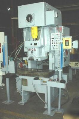 66 ton aida #NC1-6 single crank gap frame press, 1986