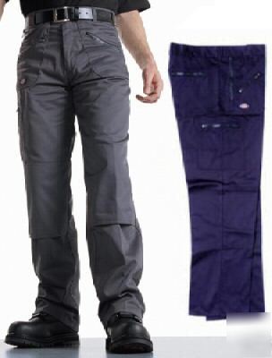 Dickies navy work workwear knee pad trousers - W32 L31