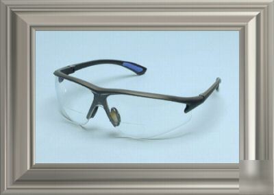 Elvex RX300 bifocal safety glasses, +2.5 diopter, 3 prs