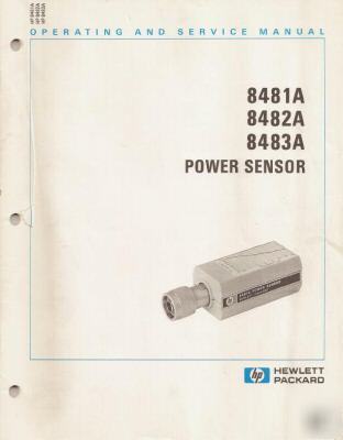Hp 8481A 8482A 8483A power sensor oper & service manual