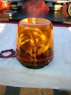 Amber rotating flashing light public safety equip corp.