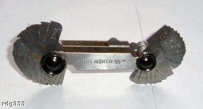 Metric and whitworth thread pitch gauges - lathe screw 