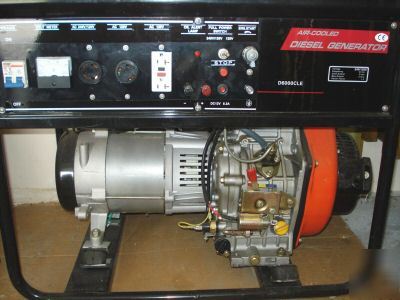 New air -cooled diesel generator 5.5 kw 6000 