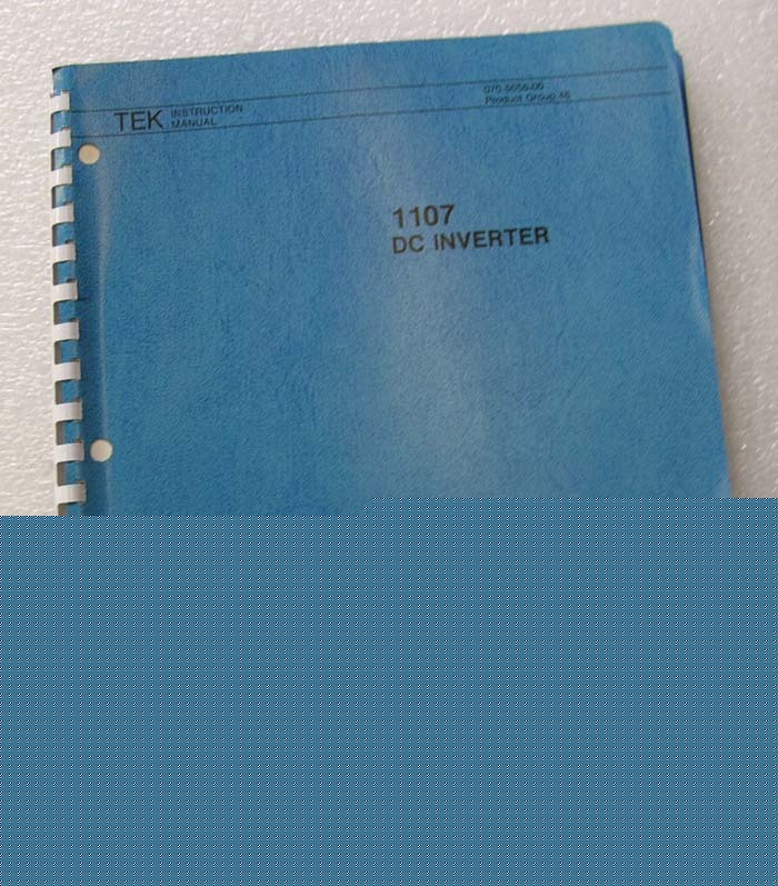 Tektronix 1107 dc inverter op/service manual