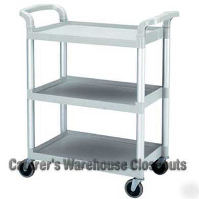 Knockdown service cart, speckled gray, 