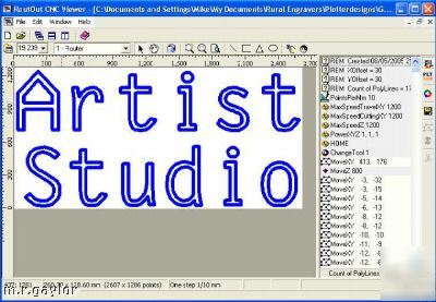 Routout cnc router software / stepper motor control