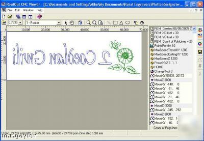 Routout cnc router software / stepper motor control