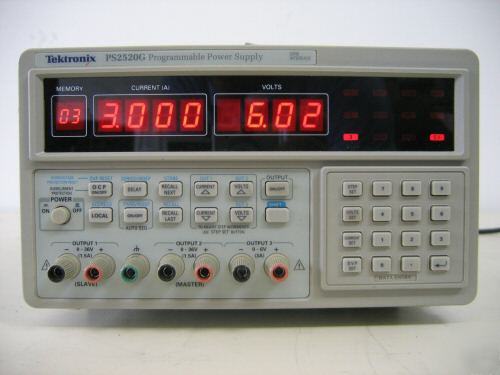 Tektronix PS2520G tripple output power supply