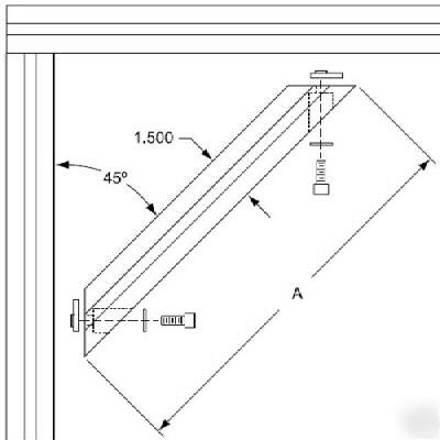 8020 aluminum 45 degree support 15 s 2560 n