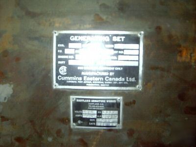 Cummins generator , 550 x 3 phase only 239 hours