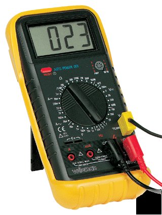 Digital multimeter with freq, capacitance, temp & more