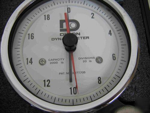 Dillon ap dynamometer, 2000LB. capacity, 20LB. accuracy