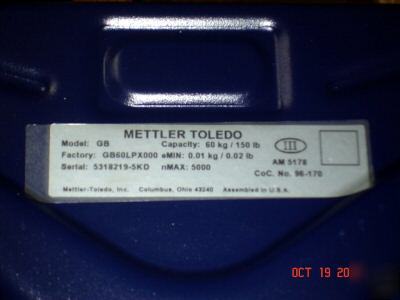 Mettler toledo digital platform scale, 150 lb