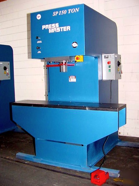 New 150 ton pressmaster hydraulic straightening press