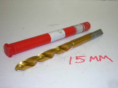 New brand guhring s/shank twist drill tin coated 15 mm