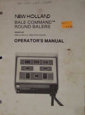 New holland 853,855,848 balers monitor system manual