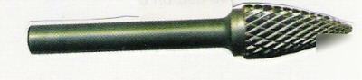 Sg-44 tree carbide burr pointed end 1/8 x 1/2 x 1/8