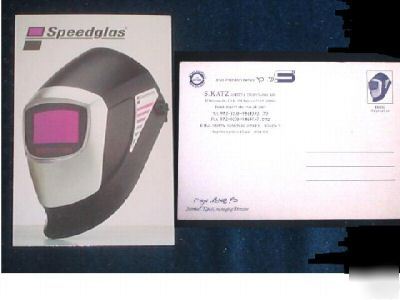 Speedglas electronic welding helmet postcard 