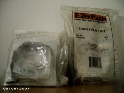 Ez path single plate kit EZP133W fire rated pathway