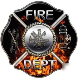 Firefighter decal reflective 4