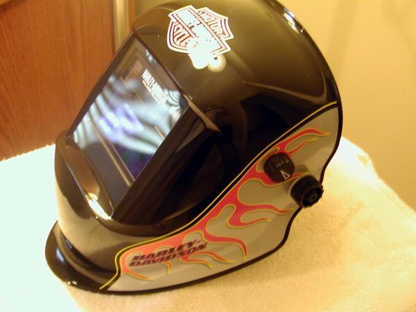 Harley davidson flames auto dark welding helmet K918