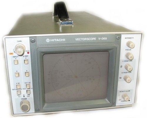 Hitachi vectorscope v-069 vectorscope tested + working