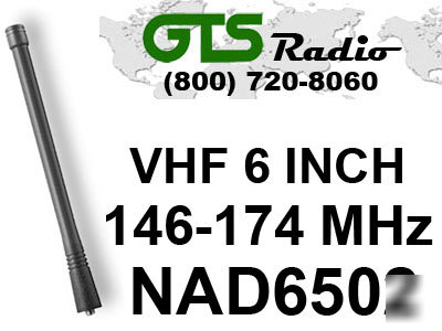 Motorola NAD6502 vhf 6 inch heliflex antenna for CP150