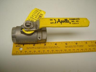 Apollo stainless steel ball-cone check valve CF8M
