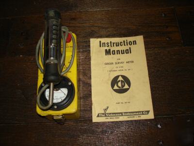 Geiger counter with manual