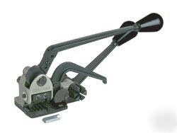 Heavy duty poly strapping tool - all in one 