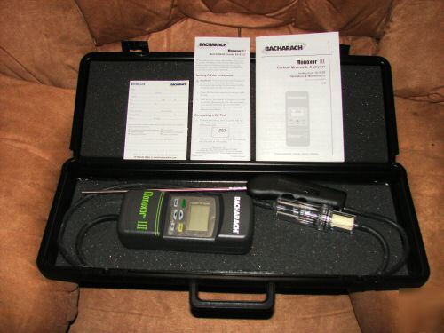 New bacharach monoxor iii carbon monoxide analyzer brand 