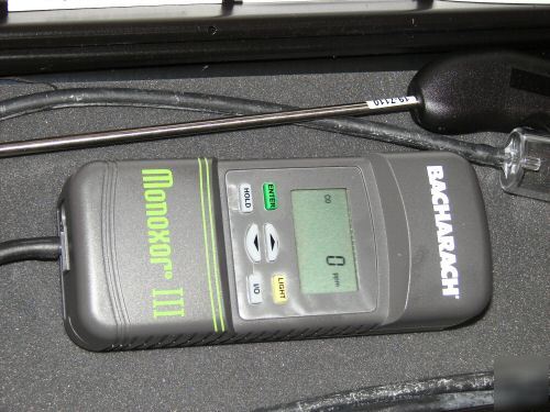 New bacharach monoxor iii carbon monoxide analyzer brand 