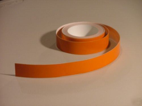 Orange reflective pinstriping tape 1/2