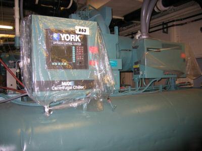 York 400 ton centrifugal liquid chiller 