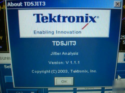 TDS7404 /1M/JT3/W2K 4GHZ, 4CH, 20GS/s dso 