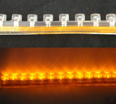 10, amber 96CM neon light strip 12V water resistant led