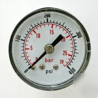 40MM pressure gauge rear entry 0-400 psi air and oil