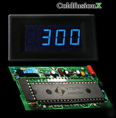 Blue led dc 0-300V digital volt voltage meter panel