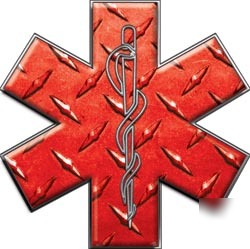 Emt ems mfr medic decal reflective 2