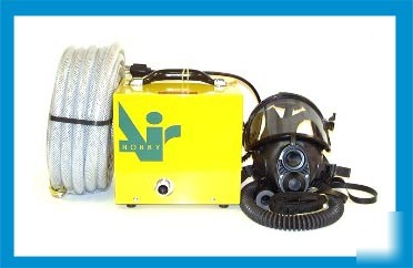 Fresh air turbine breathing respirator w/full facemask