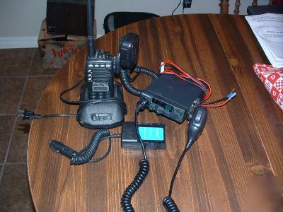 Motorola GP68 vhf radio and radio shack cb radio