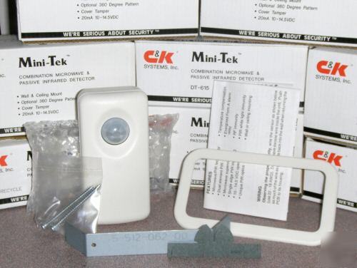 Nib c&k systems mini-tek dt-615 motion sensors -b - pir