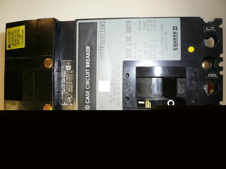 Square d FA32100 3POLE 100AMP 240V circuit breaker