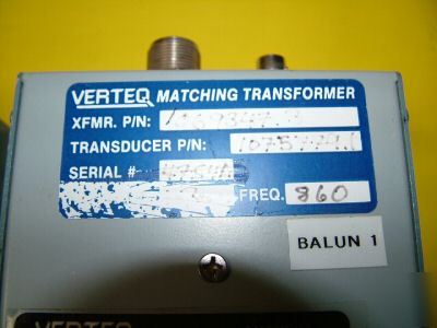 Verteq matching transformers 1069347.3 for STQD800-CC50