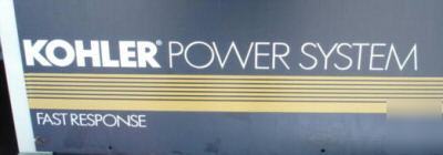 200KW kohler fast-response diesel generator - 125 hours