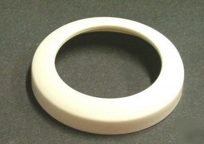 #AC24 - shallow white poly escutcheon - 2