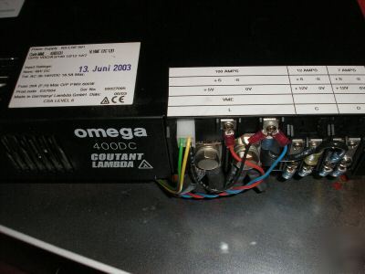 Coutant lambda power supply omega 400DC ns-lge-591